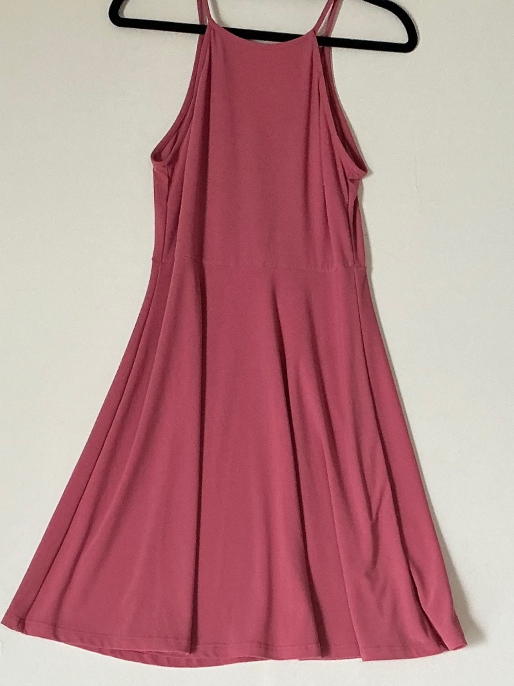 LUSH Ava skater dress halter dusty rose small